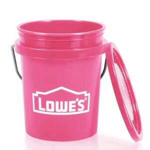 Lowe's Mini Pink Storage Bucket